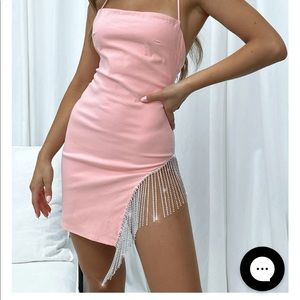 White Fox Boutique Come Back Mini Dress in Pink size S